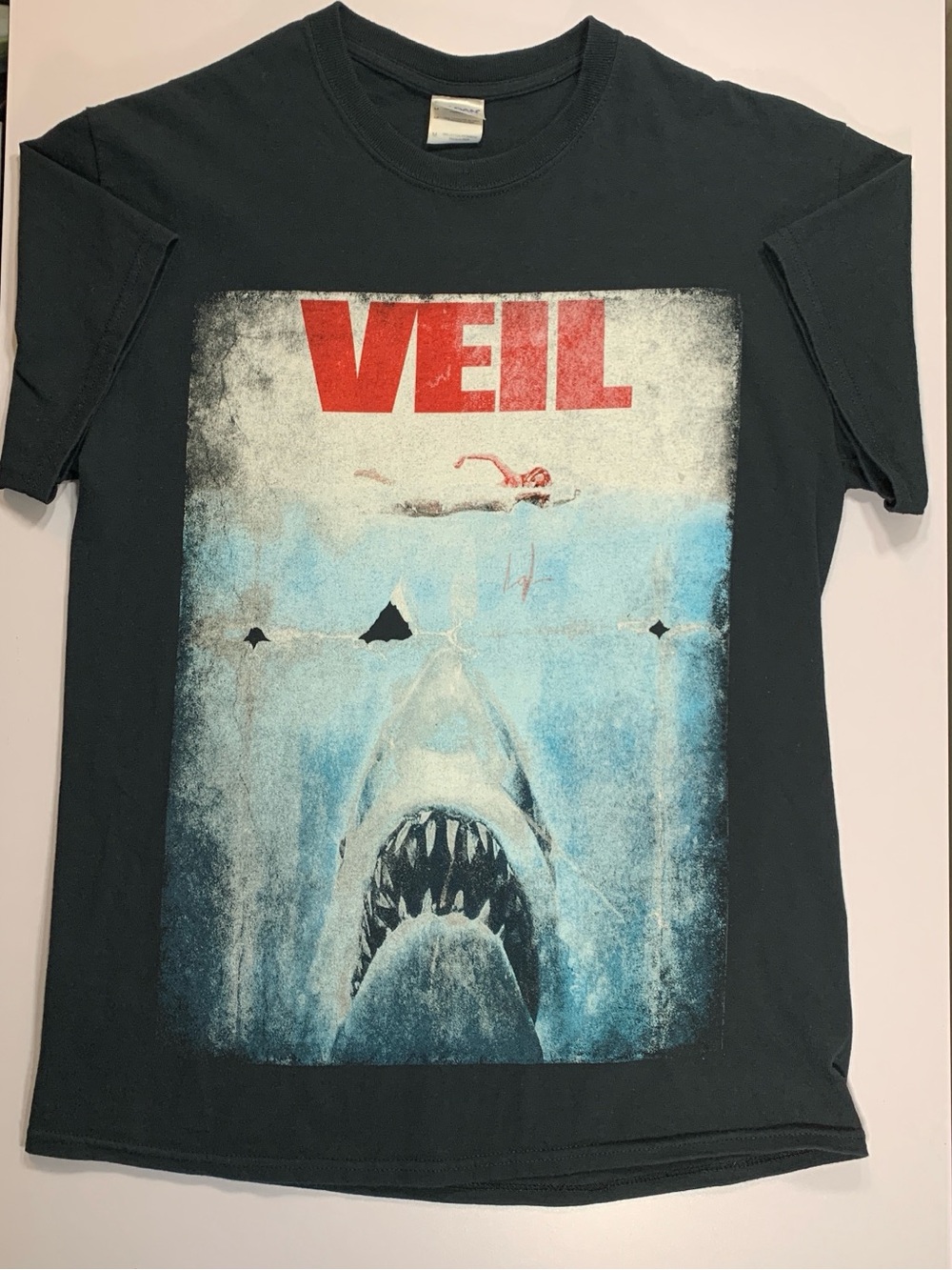 Veil Of Maya The Common Mans Collapse Jaws T-shirt SIGNED Deathcore Metalcore